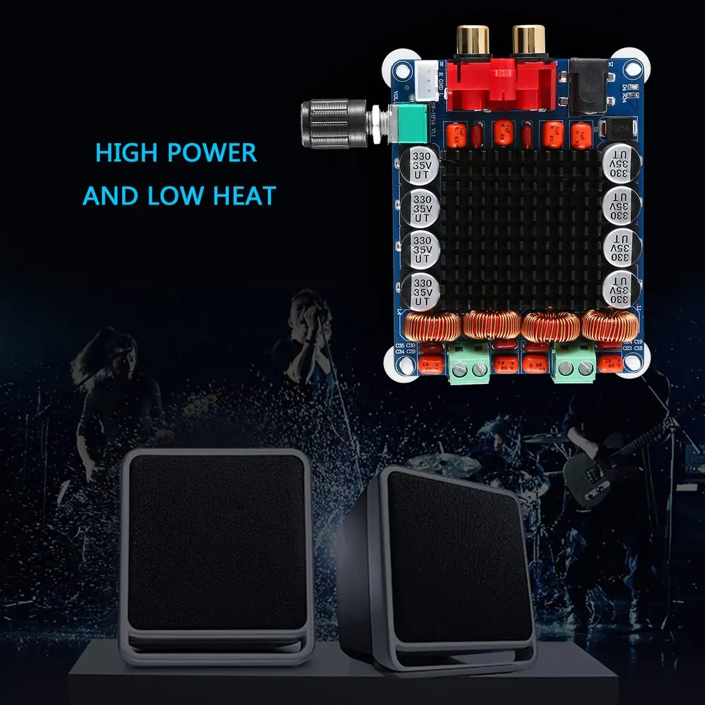TPA3116 Power Amplifier Board High Power Digital Power Amplifier Board 2x100w Two Channel HF14 Durable