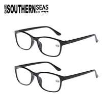 2x классические бифокальные очки для чтения, мужские женские очки для чтения, повседневное использование, очки для офиса, дома+ 1,00 до+ 4,00 линзы, черные