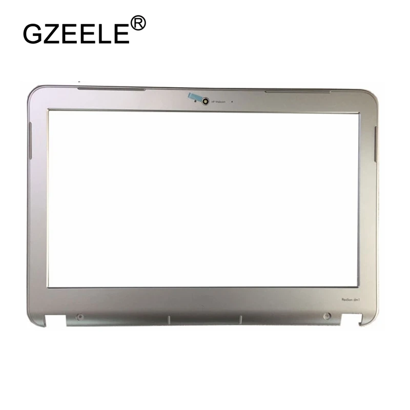 GZEELE для hp для Pavilion DM1 DM1-3000 ЖК-дисплей переднюю крышку чехол рамка чехол крышка сборки ноутбука основа ЖК-дисплей экран зеркальные линзы в серебристой