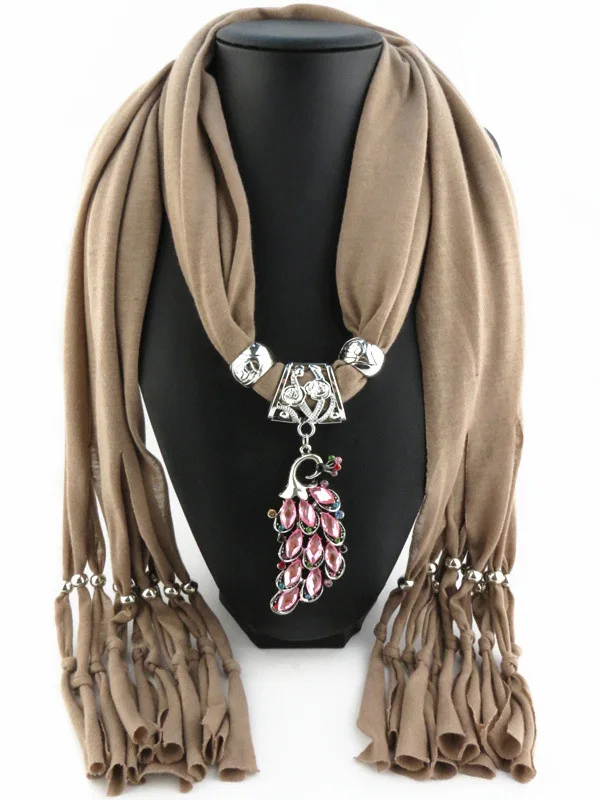 RUNMEIFA новейшие ювелирные изделия шарф твердый хлопок ожерелье Кулон женские шарфы для шеи Платки женские аксессуары mujer
