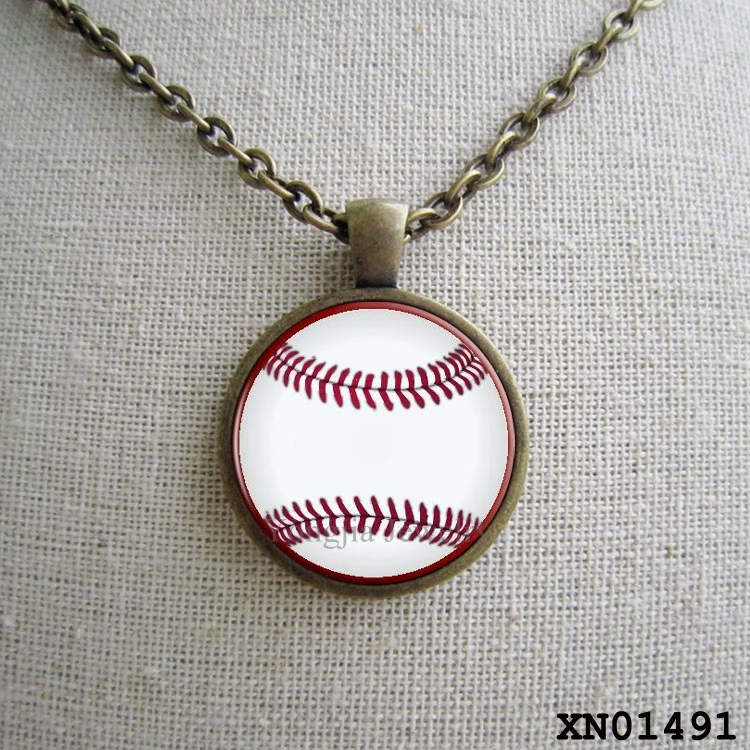Softball Necklace Sports Pendant team giftsin Pendant Necklaces from