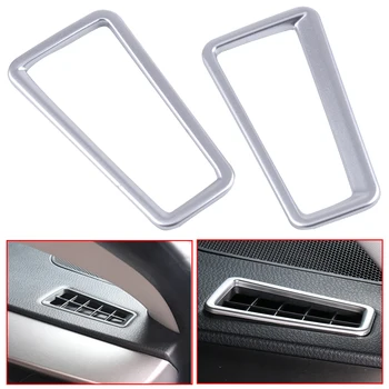 

DWCX ABS Chrome Car Interior Front Dashboard Air Vent Outlet Trim Cover Fit for Toyota RAV4 2013 2014 2015 2016 2017 2018