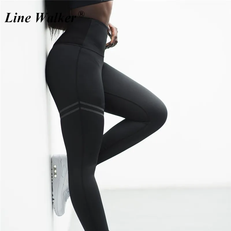 Женские Леггинсы для йоги Line Walker эластичные быстросохнущие облегающие
