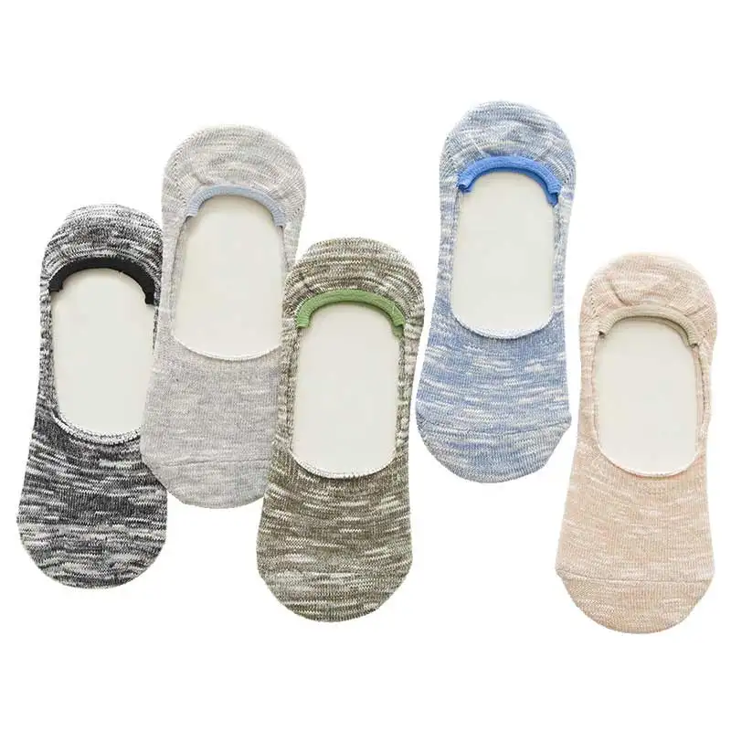 

Trend Retro Casual Non-Slip Boat Socks Shallow Mouth Breathable Ankle Men Invisible Socks Spring Summer Cotton Men Boat Socks