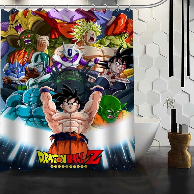 Best Nice Custom Dragon Ball Z Goku Shower Curtain Bath Curtain