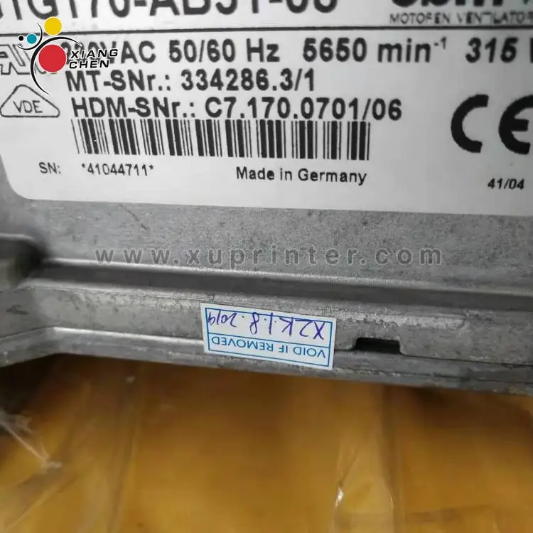 2 шт. воздуходувка ebm c7.170.0701 SM52 CD74 оригинальная б/у офсетная печатная машина для