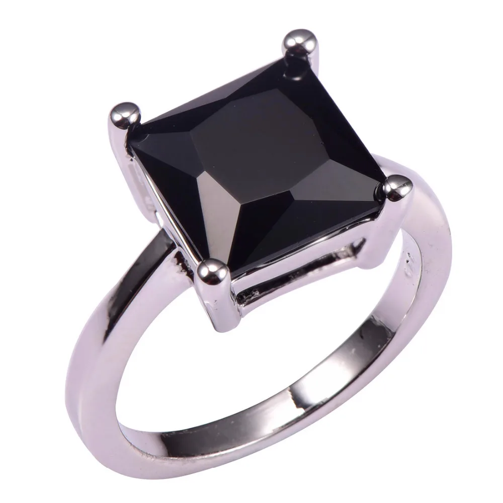 Кольцо из серебра 925 пробы с ониксом размеры 5 6 7 8 9 10 11 12 PR35|ring clicker|ring swarovskiring kit |