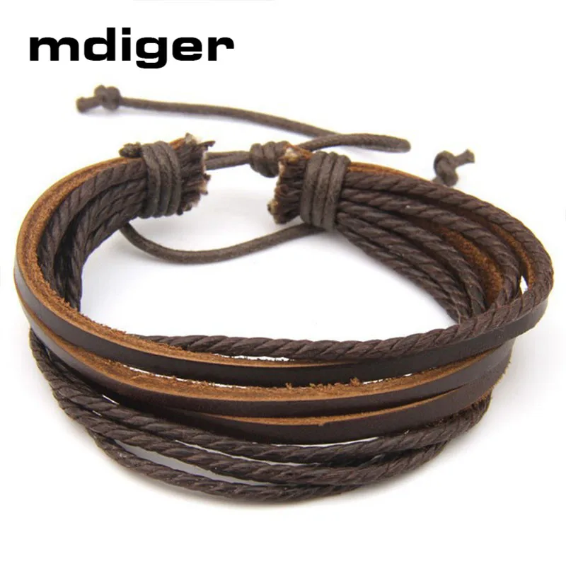 

Mdiger Fashion Men Women Jewelry PU Leather Bracelets Cuff Bangles Link Chain Charm Casual Fashion Men Jewelry Brand Bracelet