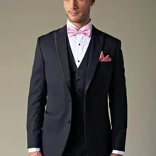 Лучшие продажи/индивидуальный заказ боковой щелевой темно-синий две кнопки Свадебный костюм смокинги друзей жениха Мужские свадебные костюмы жениха костюм жениха