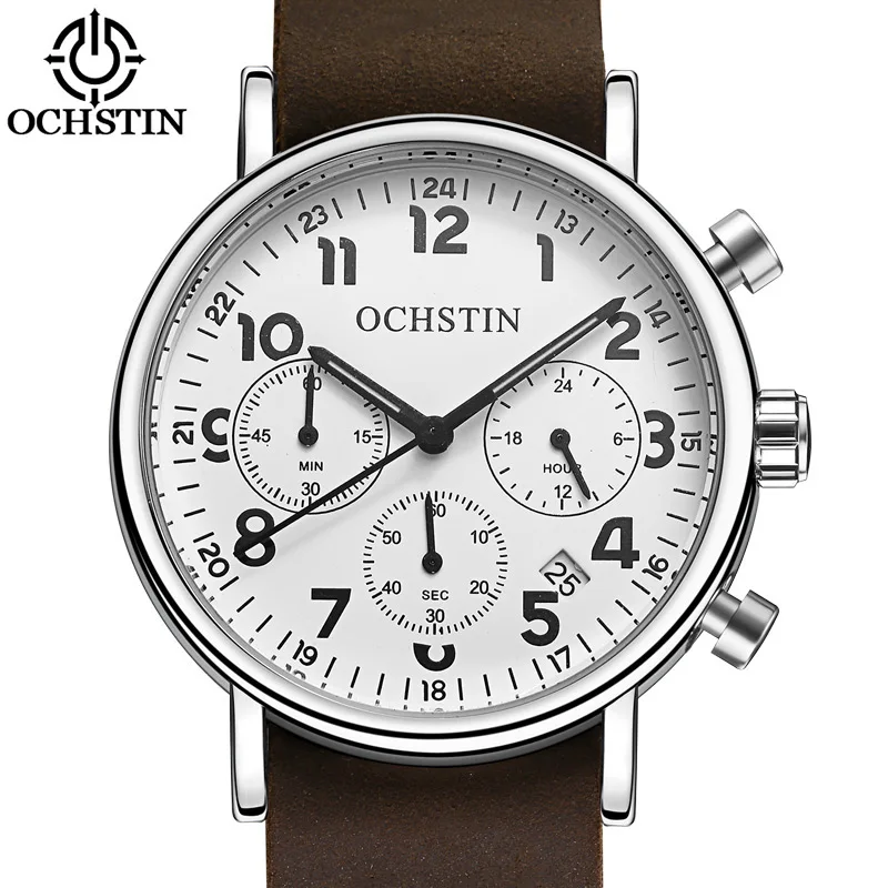 

OCHSTIN Top Brand Luxury Chronograph Sport Clock Men's Watch Men Casual Sport Quartz Wrist Watches Military Army Clocks 081A
