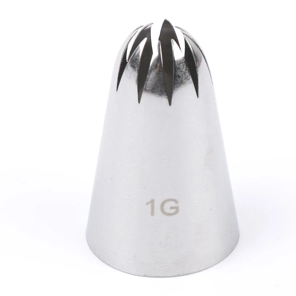 

LINSBAYWU #1G Large Size Cake Decoration Tips Stainless Steel Icing Piping Nozzles Kitchen Tool Accessory кондитерские насадки