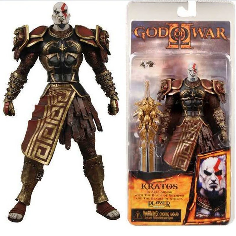 

NECA God of War Action Figures Kratos in Ares Armor W Blades Toy With Box 18cm
