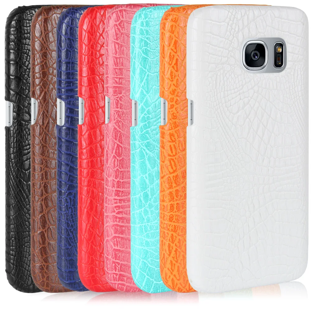Funda de de cocodrilo para Samsung Galaxy S6 Edge/Note5, cubierta de cuero PU Samsung Galaxy S6/S6 Edge Plus/Note 5, nueva - AliExpress y telecomunicaciones