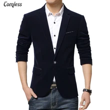 Высокое качество Новая Мода весна блейзер мужские костюмы Slim Fit Топ Дизайн мужские блейзеры с одиночной пуговицей мужской смокинг костюм Homme 4XL