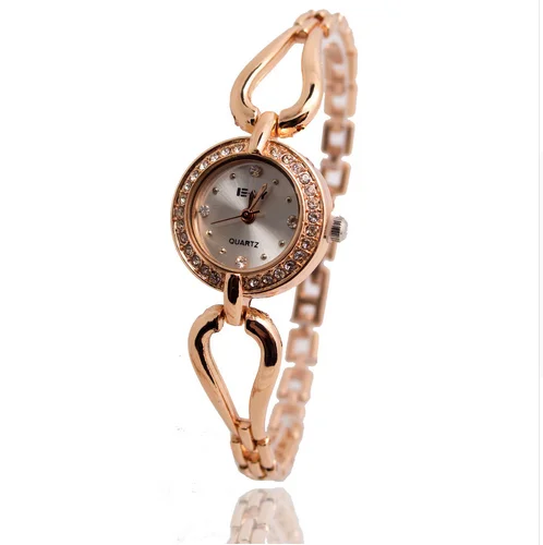 Лидер продаж, модные женские часы-браслет из розового золота, стразы, кварцевые наручные часы, Relojes Mujer, E-LY - Цвет: 3