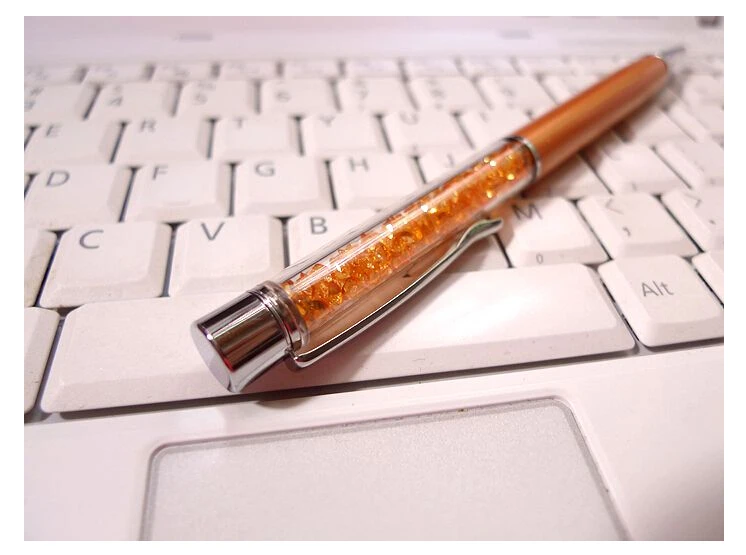 Роскошная хрустальная Подарочная шариковая ручка высокого качества Шариковая ручка роллербол ручка офисные школьные принадлежности может товарный знак, гравированный лазером G115