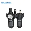 NBSANMINSE aire preparación unidades SFC 200 1/4 3/8 1/2 dos unidades de aire filtro regulador lubricador de aire filtro del compresor regulador ► Foto 3/6