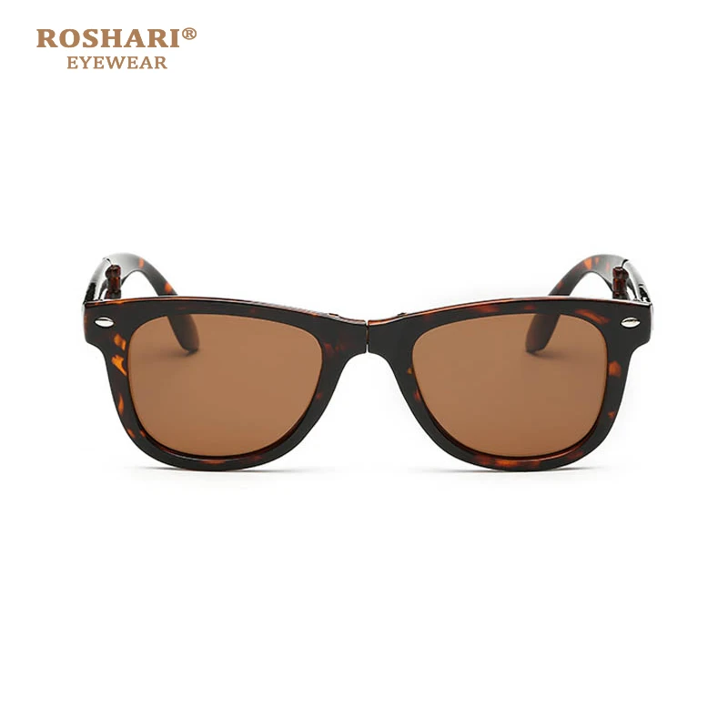 RoShari FOLD мужские поляризованные солнцезащитные очки женские брендовые