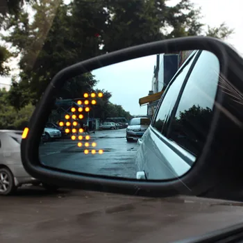 

Brand New Power Heated Blue Wide Angle Sight Side Rear View Mirror Glasses For BMW