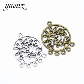 

YuenZ 10pcs Flower Charms Pendant Fit Earring necklace Jewelry Making DIY Jewelry Findings 35*26mm G112