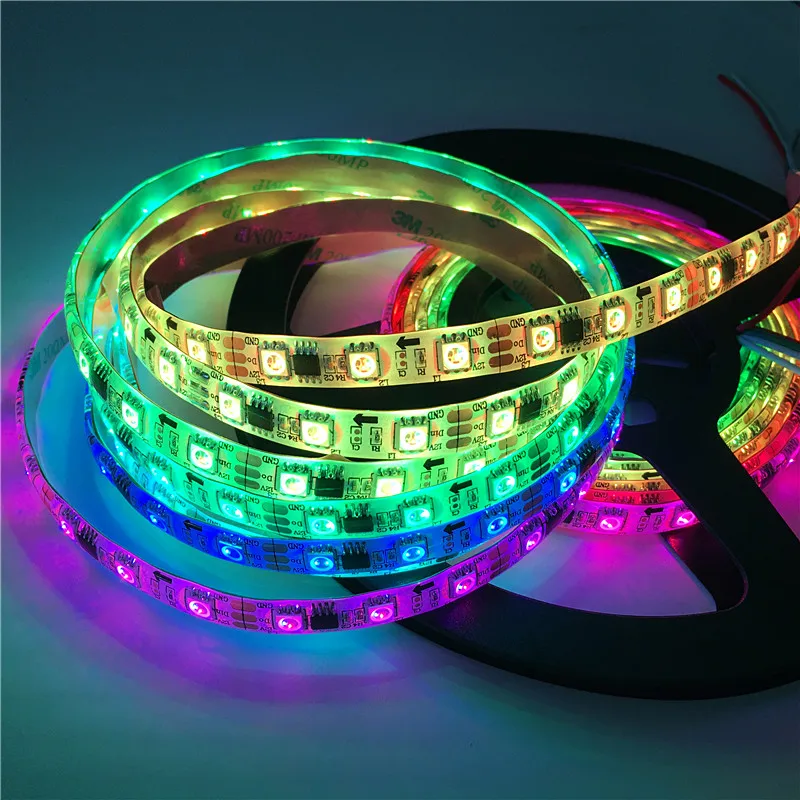WS2811 5050 SMD RGB Светодиодная лента Адресуемая 30/60 светодиодов/м светодиодная