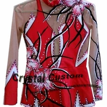 Индивидуальные ритмичные платья для занятия гимнастикой с ручной росписью красивый бренд гимнастика соревнование платье Дети G2088