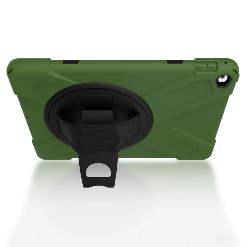 9.7'' Heavy Duty Armor Coque for iPad Air Air 1 Case A1474 360 Rotation Hand Strap Silicon PVC Cover for iPad Air 1 Kids Cover (1)