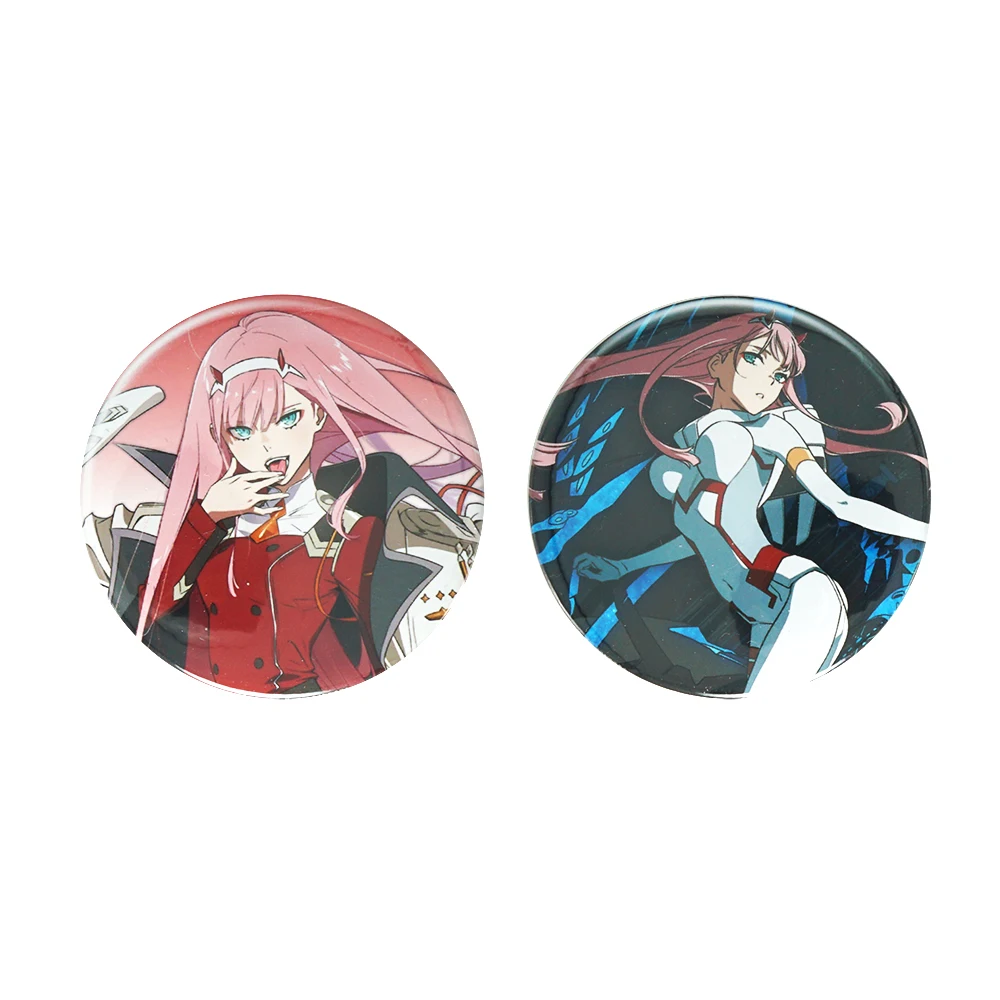 

DARLING in the FRANXX Anime Badge CODE：002 Zero Two Metal Badge