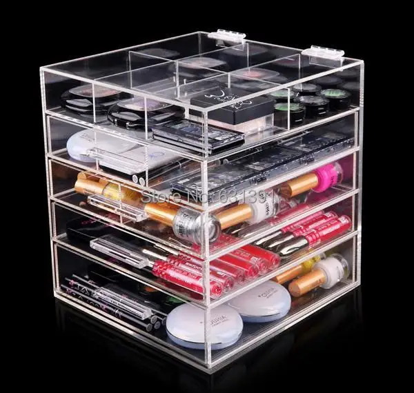 High Quality Transparant Acrylic Makeup Organizer Acrylic Icebox