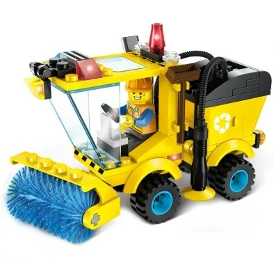 4 Type Civilized City Sweeper Legoings Assembled Model Building Blocks Toys Kit DIY Educational Children Birthday Gifts 102pcs 4 Type Civilized City Sweeper Legoings Assembled Model Building Blocks Toys Kit DIY Educational Children Birthday Gifts 102pcs