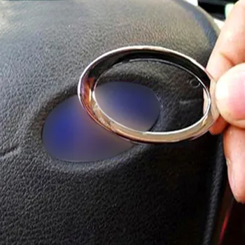 

BBQ@FUKA Fit For 2013 2014 2015 Ford Mondeo Fusion Car ABS Chrome interior steering wheel center cover trim Styling Sticker