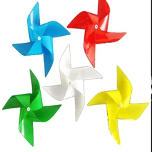 5 струн/партия пластиковая ветряная мельница самосборка шестиугольная ветряная мельница детские игрушки для дома, сада, двора украшения