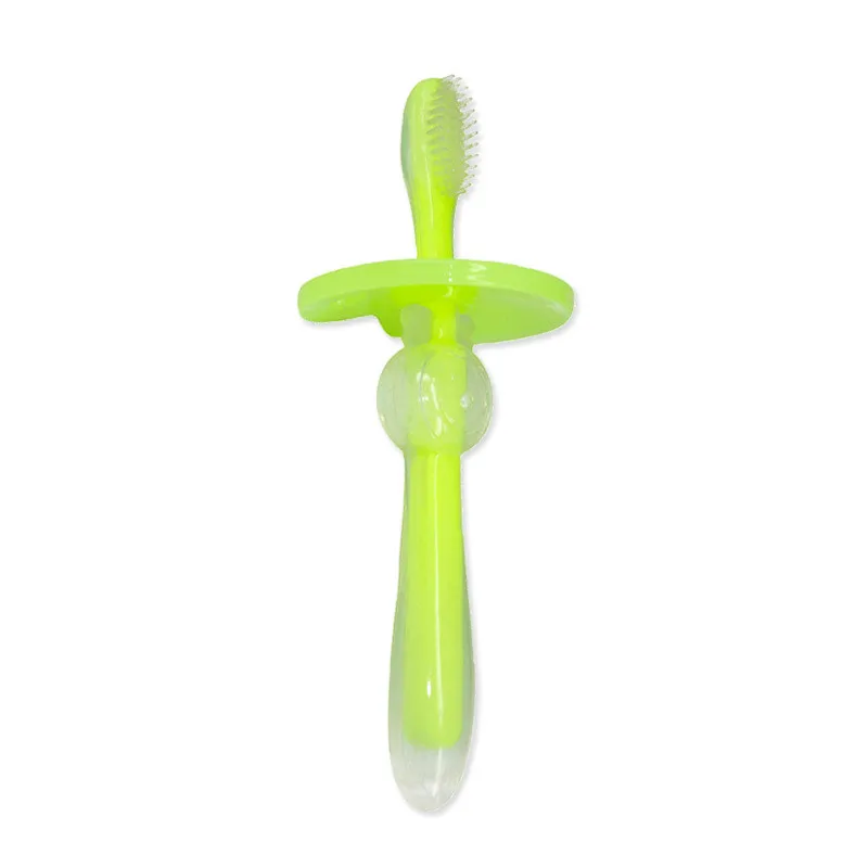 Baby Silicone Toothbrush Kid Teething Teether Children Dental Oral Care Tooth Brush Tool Soft Toothbrush Safe Bendable baby care (6)
