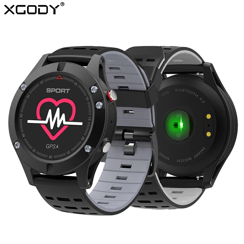 

XGODY F5 Mens Sports Smart Watch Gps Tracker Silicone Strap Multifunction Outdoor Wristwatch Montre Connecter Android Relogio