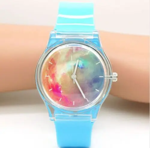 Уиллис водонепроницаемые часы унисекс Для женщин Для мужчин Звездное воздушное пространство детские часы маленькая Звездные наручные часы особый подарок на день рождения 10 видов цветов Y15 - Цвет: 15