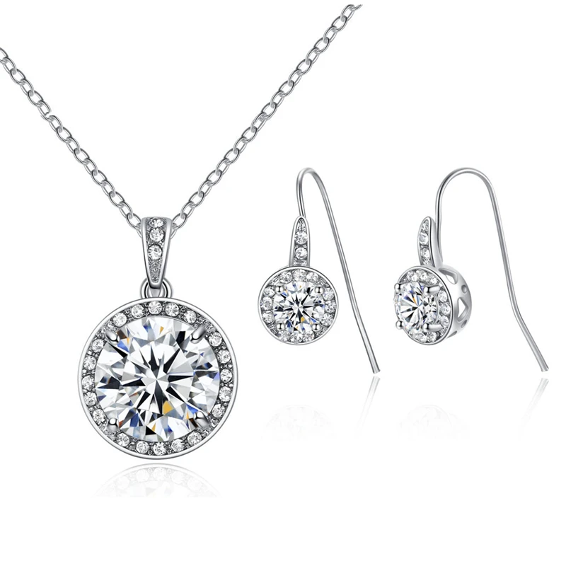 Crystals from Swarovski Bridal Jewelry Sets Retro Necklace/Earrings