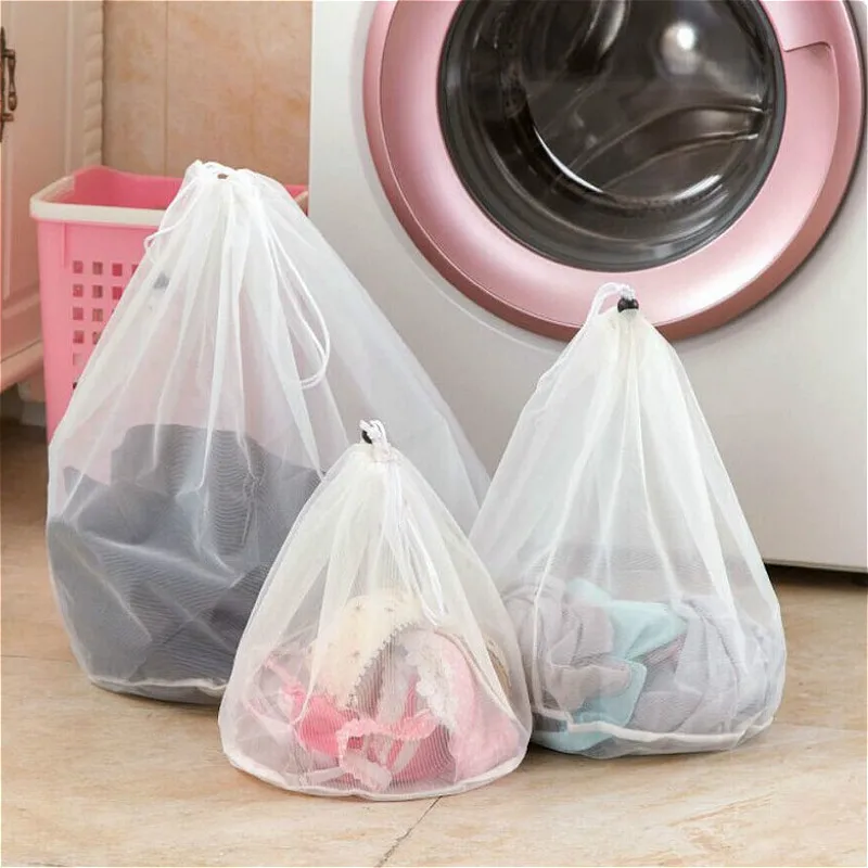 

SUEF Laundry bag drawstring mesh Laundry Bags & Baskets bag bra underwear cleaning bag fine mesh thickening household articles