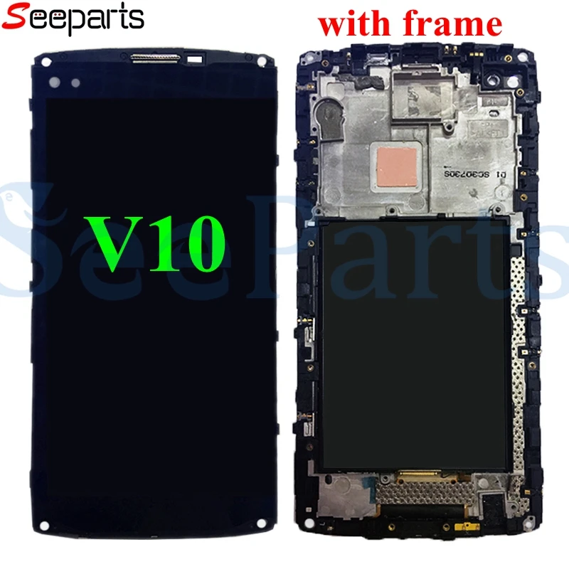 Черный 5 7 &quotдля LG V10 H960 H968 H900 VS990 ЖК дисплей кодирующий преобразователь сенсорного