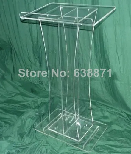 Бесплатная доставка прозрачная акриловая кафедра кафедра|podium furniture|podiumpodium stand |