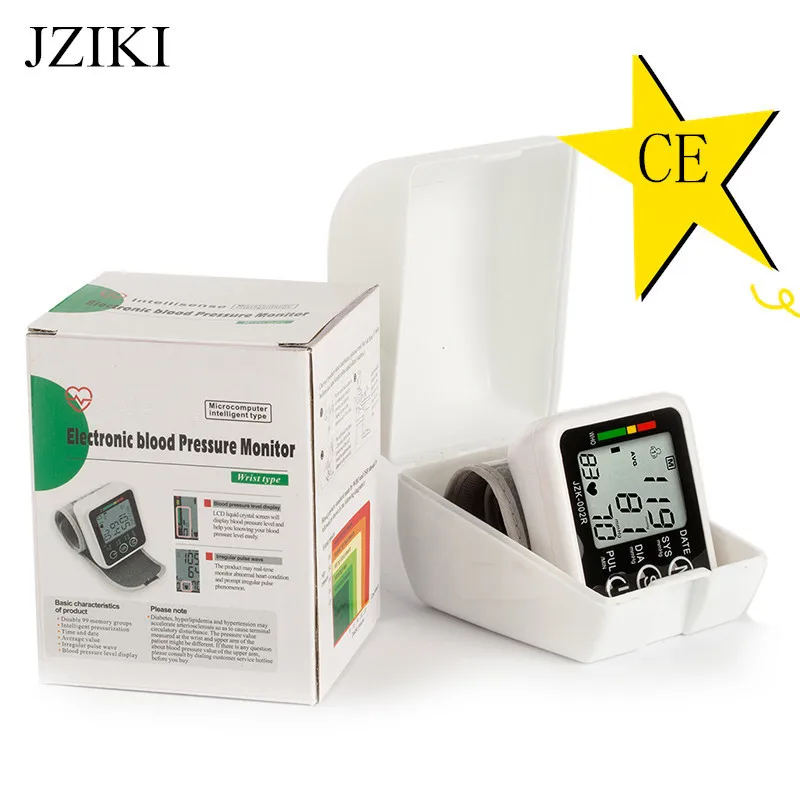 2016 New Health Care Germany Chip Automatic Wrist Digital Blood Pressure Monitor Tonometer Meter for Measuring And Pulse Rate