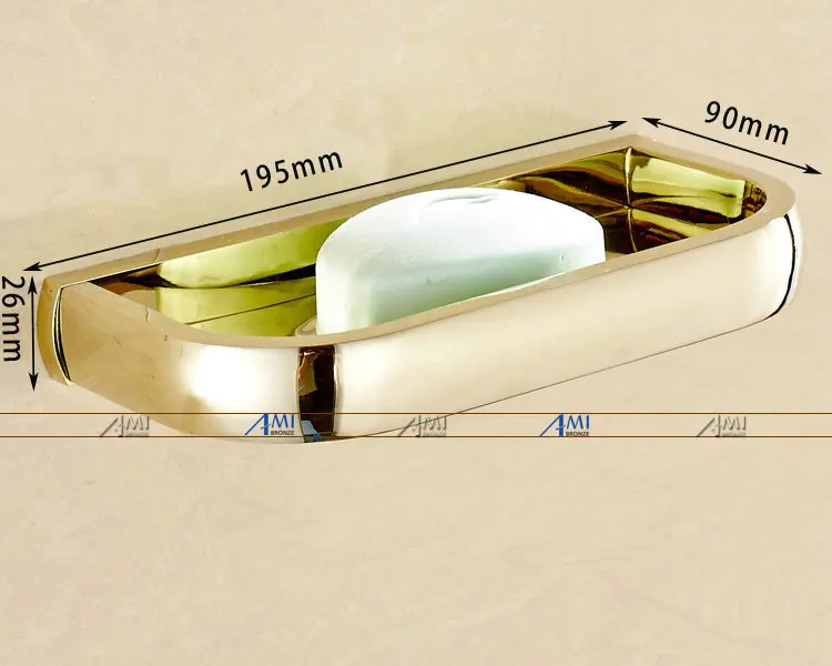 Серия FZ золотые полированные толстые аксессуары для ванной комнаты, набор аксессуаров для ванной, Полка для полотенец, держатель для бумаги, тканевый крючок 414 г