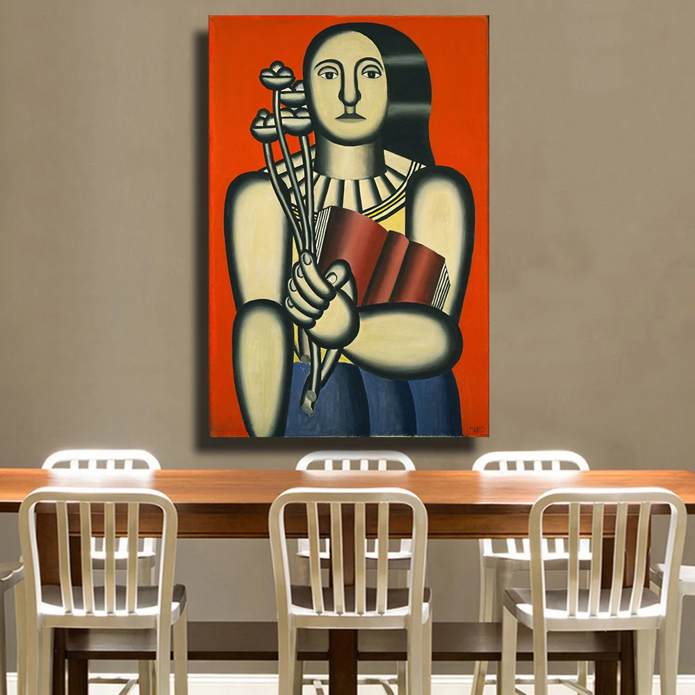 aliexpress com buy hdartisanf fernand leger woman with a book oil