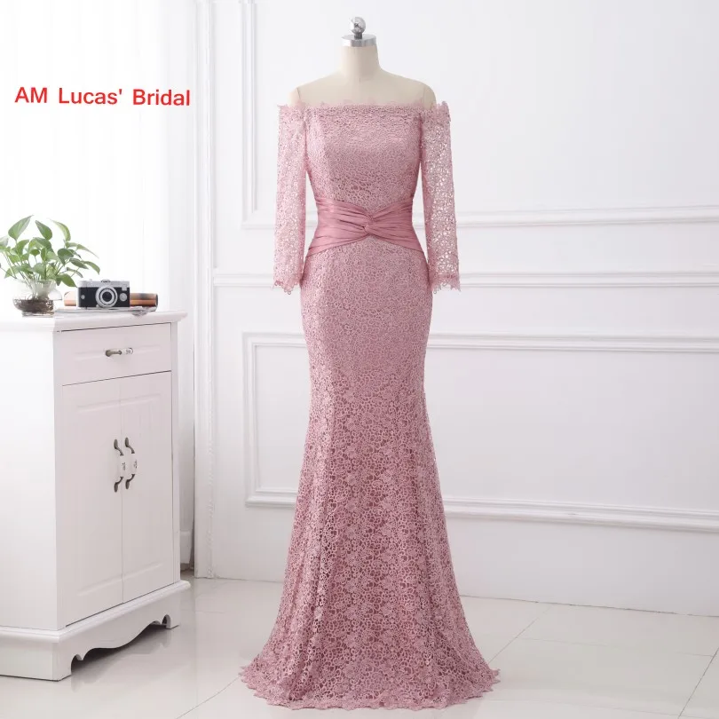 Nieuwe Moeder van De Bruid Jurken Met Lange Mouwen Kant Kriskras Vrouwen Avondfeest Moeder Bruidegom Formele Gowns voor Bruiloft Nieuwe Moeder van De Bruid Jurken Met Lange Mouwen Kant Kriskras Vrouwen Avondfeest Moeder Bruidegom Formele Gowns voor Bruiloft