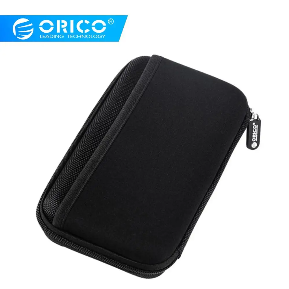 

ORICO 2.5 inch HDD case storage bag SSD box for USB Cables USB Chargers Power Bank and More black Earphone Accessories Pouch Bag