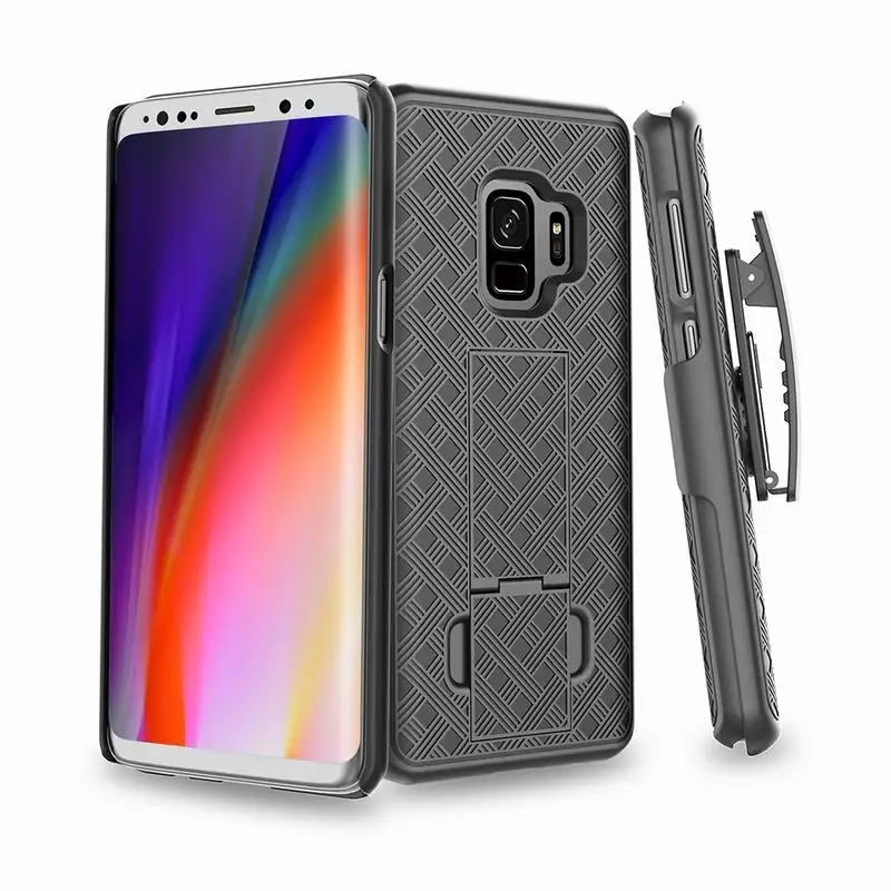 Противоударный защитный чехол для samsung Galaxy Note9 Note 10+ S9 S10 Plus S10 5G Note8 j7 с подставкой, жесткий чехол с зажимом