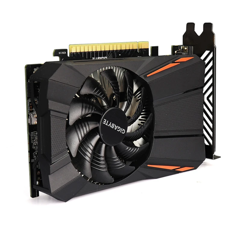 Видеокарта Gigabyte GTX1050 Ti 4 Гб с графическим процессором NVIDIA GeForce gtx 1050 ГБ GDDR5 128 бит