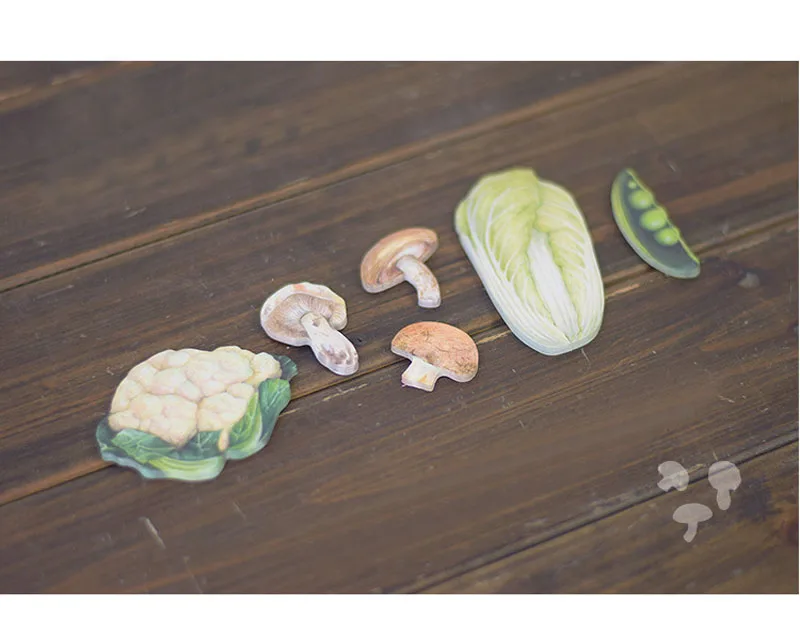 EZONE растительная липкая заметка дизайн каваи цветная капуста/грибы/Горох Блокнот N раз стикер Закладка школьные принадлежности