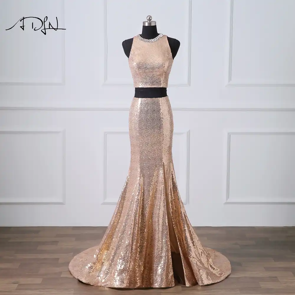 rose gold special occasion dress