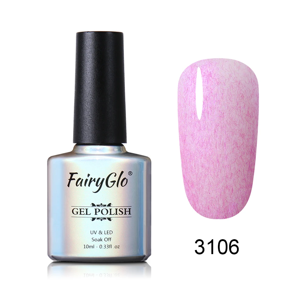 FairyGlo 10 мл факс меховая оболочка гель для ногтей штамповка эмаль УФ светодиодный Гель-лак для ногтей Гибридный лак Lucky лак замочить от полупостоянного - Цвет: 3106