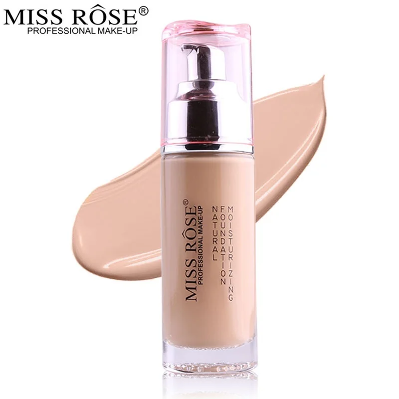 MISS ROSE Увлажняющий Жидкий тональный крем водостойкий стойкий базовый консилер 50 г